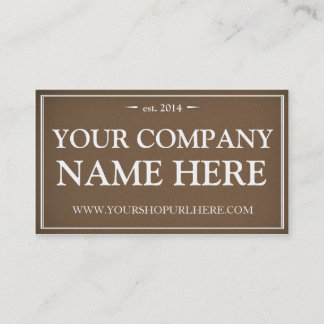Vintage Foundry Business Card - Modern Masculine