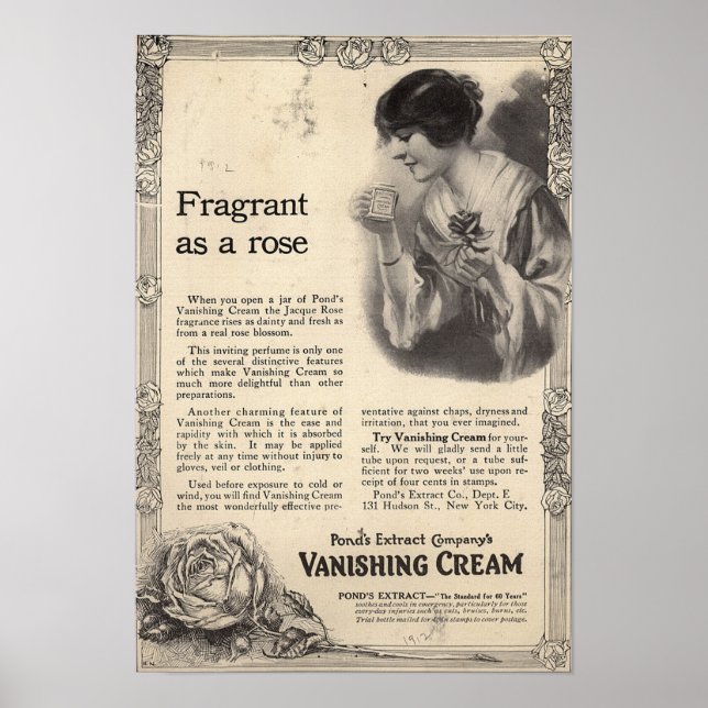 Vintage Fragrance Magazine Advertisement Cover Poster (Front)