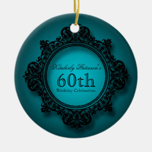 Vintage Frame 60th Birthday Personalized Ornament