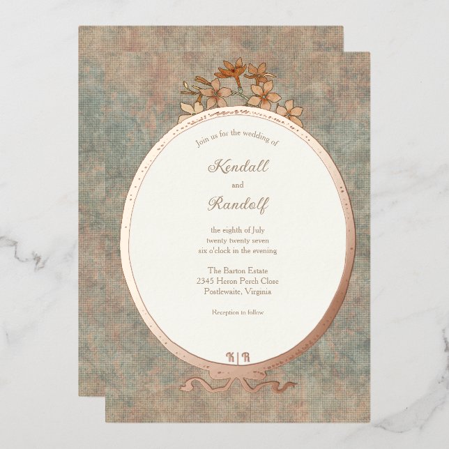 Vintage Frame and Watered Silk 2 (Front/Back)