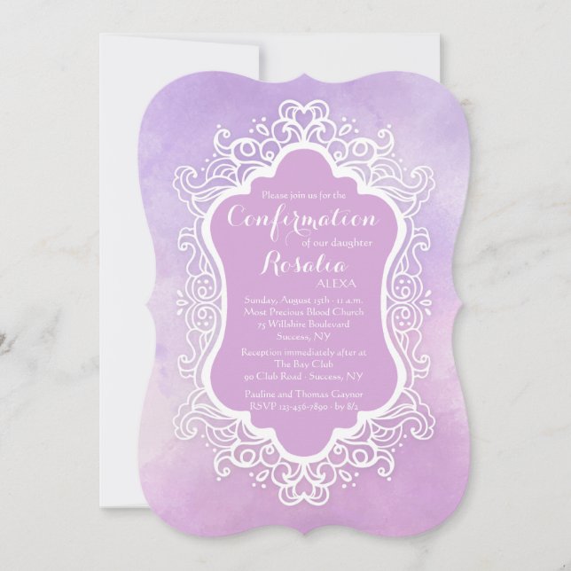 Vintage Frame Photo Invitation (Front)