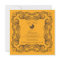 Vintage Frame Tangerine Baby Shower Invitation