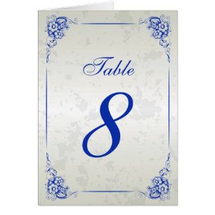 Vintage Frame Wedding Reception Table Number