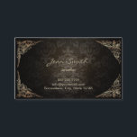 Vintage Framed Dark Damask Jewellery Business Card<br><div class="desc">Vintage Framed Dark Damask Jewellery Business Cards.</div>