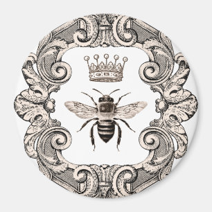 Vintage Framed Queen Bee  Magnet