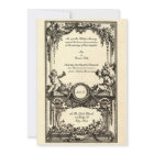 Vintage Français Baroque Rococo Invitations de mar