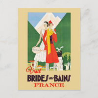 Vintage France Brides Les Bains Alps Resort Travel