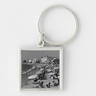 Vintage France Cannes the beach Keychain