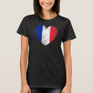 Vintage France French Flag Pride Support French T-Shirt
