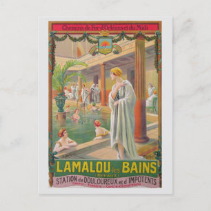 Vintage France French Spa Hot Springs Travel Postcard