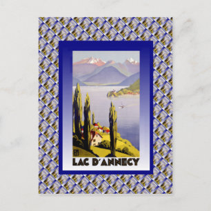 Vintage France, Lac d'Annecy Postcard