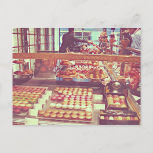 Vintage France macaroon macaron shop Postcard