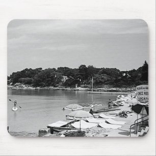 Vintage France Nice Antibes The Garoupe beach Mouse Pad