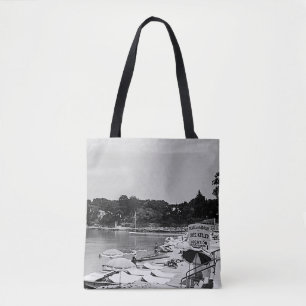 Vintage France Nice Antibes The Garoupe beach Tote Bag
