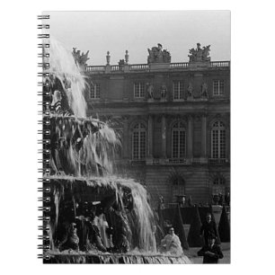 Vintage France palace Versailles Pyramid fountain Notebook