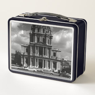 Vintage France Paris Church Saint Louis Invalides Metal Lunch Box