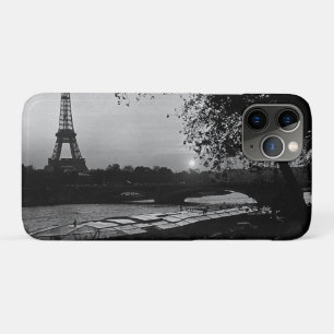 Vintage France Paris Eiffel tower sunset iPhone 11 Pro Case
