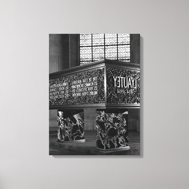 Vintage France Paris Marshal's Lyautey Tomb Canvas Print (Front)