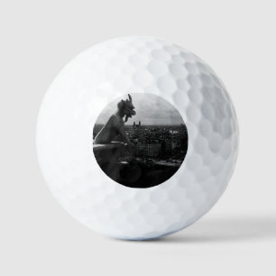 Vintage France Paris Notre Dame Cathedral devil Li Golf Balls