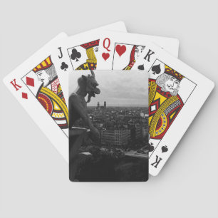 Vintage France Paris Notre Dame Cathedral devil Li Playing Cards
