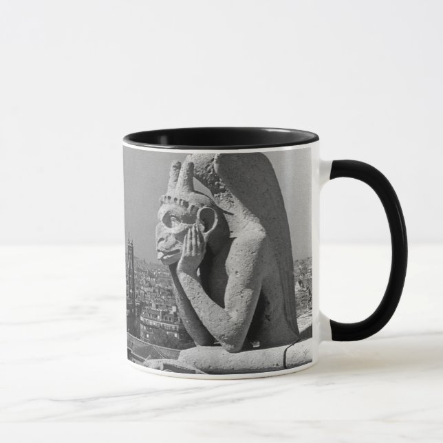 Vintage France Paris Notre Dame Cathedral thinker Mug (Right)