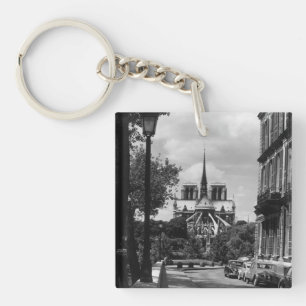 Vintage France Paris notre dame saint louis island Keychain