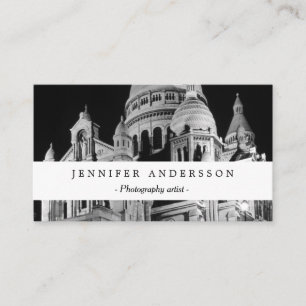 Vintage France Paris Sacre Coeur Basilica Business Card