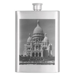 Vintage France Paris Sacre Coeur Basilica Hip Flask