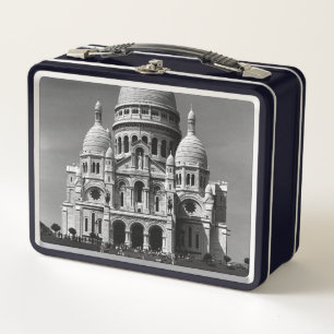 Vintage France Paris Sacre Coeur Basilica Metal Lunch Box