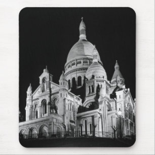Vintage France Paris Sacre Coeur Basilica Mouse Pad