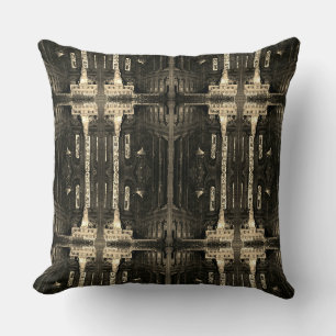 Vintage France Paris sacre Coeur virgin chapel Thr Throw Pillow