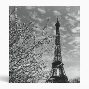 Vintage France Paris Tour Eiffel 3 Ring Classeur