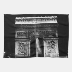 Vintage France Paris Triumphal arch 1970 Kitchen Towel
