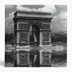 Vintage France Paris Triumphal arch Place Etoile 3 Binder
