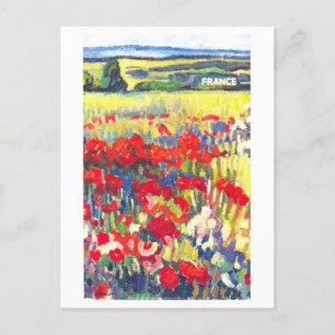 Vintage France Travel Poster Postcard