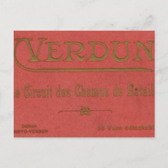 Vintage France,   World War I, Verdun Postcard (Front)