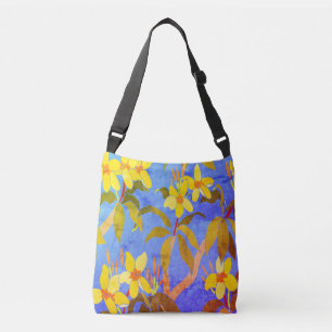 Vintage Frangipani Crossbody Bag