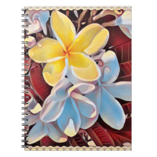 Vintage Frangipani Tree Pop Art, Carnet