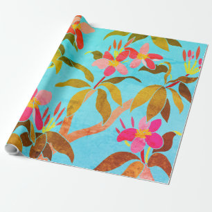 Vintage Frangipani Wrapping Paper