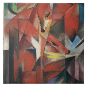 Vintage Franz Marc The Foxes Tile