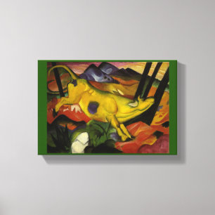 Vintage Franz Marc The Yellow Cow Canvas Print
