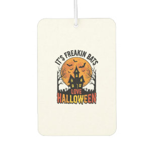 Vintage Freakin Bats Love Halloween Shirt Design_1 Air Freshener