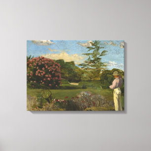 Vintage Frederic Bazille The Little Gardener Canvas Print