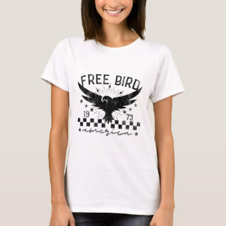 Vintage Free Bird 1973 America Eagle Graphic T-Shirt