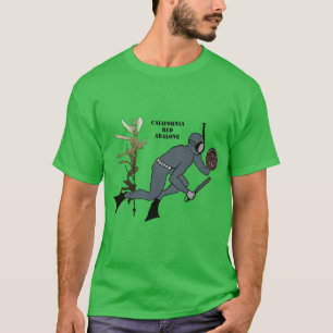 Vintage Freediving Abalone Diver with Kelp URM T-Shirt