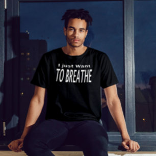 Vintage freedom I just Want to Breathe typography T-Shirt
