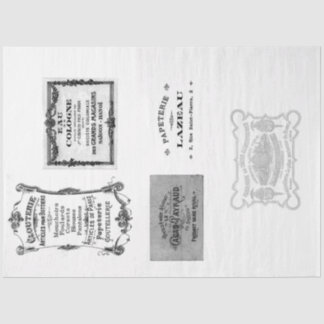 Vintage French Advertisement Decoupage Paper