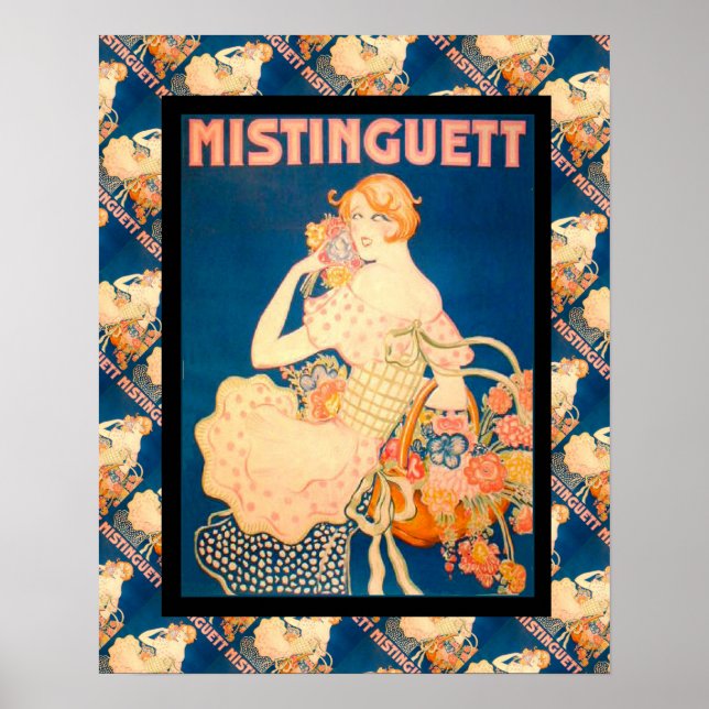 Vintage French advertising, Mistinguett Poster (Front)
