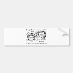 vintage french advertising typography bumper sticker