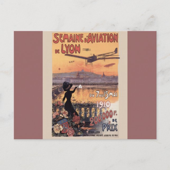 Vintage French Aviation Postcard (Front)